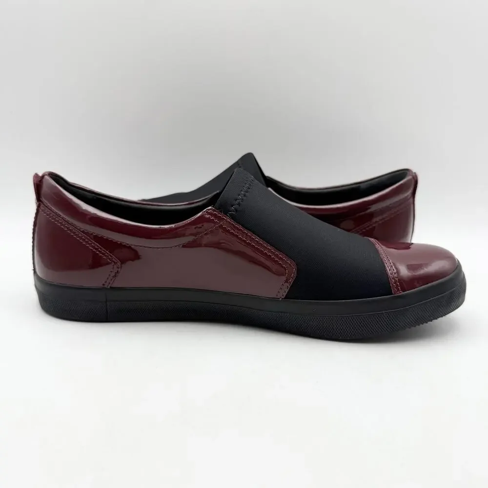 Marc Joseph Womens Jay Street Walking Shoes US 8.5 M Burgundy Patent Leather EUC
